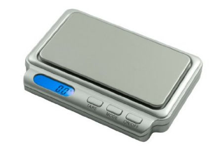 Picture of AWS CARD2-600-SIL 4.3&quot; x 3.3&quot; x 1&quot; AMW AAA Card Scale 600 x 0.1g - Silver