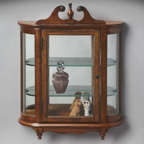 Picture of Butler 1927001 Wall Curio - Vintage Oak