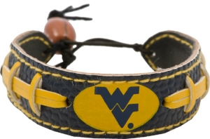 Picture of West Virginia Mountaineers Bracelet Team Color Football