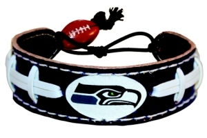 Picture of Caseys Distributing 4421402255 Seattle Seahawks Team Color Football Bracelet