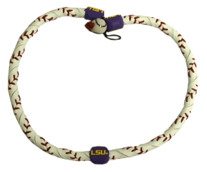 Picture of LSU Tigers Classic Frozen Rope Baseball Necklace