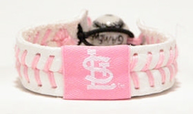 Picture of St. Louis Cardinals Bracelet Baseball Pink