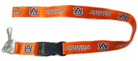 Picture of Auburn Tigers Lanyard Breakaway with Key Ring Style Special Order