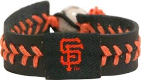 Picture of San Francisco Giants Baseball Bracelet - Team Color Style  Black