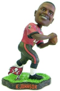 Picture of Tampa Bay Buccaneers Keyshawn Johnson Game Worn Forever Collectibles Bobblehead