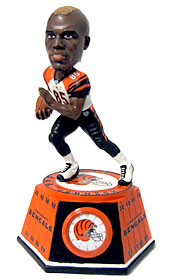 Picture of Cincinnati Bengals Chad Johnson Forever Collectibles Bobblehead Clock