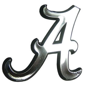 Picture of Alabama Crimson Tide Auto Emblem - Silver