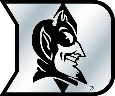 Duke Blue Devils Auto Emblem - Silver