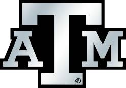 Texas A&M Aggies Auto Emblem - Silver