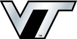 Virginia Tech Hokies Auto Emblem - Silver