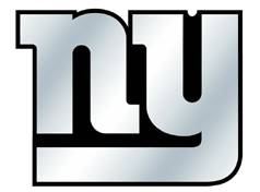 New York Giants Auto Emblem - Silver
