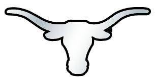 Texas Longhorns Auto Emblem - Silver "Longhorn"