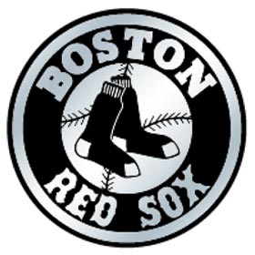 Picture of Boston Red Sox Auto Emblem - Silver - Round Logo