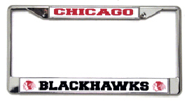 Picture of Chicago Blackhawks License Plate Frame Chrome