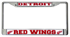 Picture of Detroit Red Wings License Plate Frame Chrome