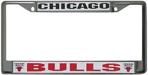 Picture of Chicago Bulls License Plate Frame Chrome