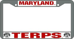 Picture of Maryland Terrapins License Plate Frame Chrome