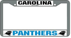 Picture of Carolina Panthers License Plate Frame Chrome
