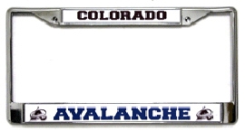 Picture of Colorado Avalanche License Plate Frame Chrome