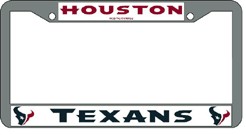Picture of Houston Texans License Plate Frame Chrome