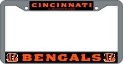 Picture of Cincinnati Bengals License Plate Frame Chrome