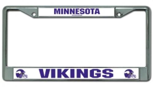 Picture of Minnesota Vikings License Plate Frame Chrome