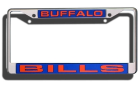 Buffalo Bills License Plate Frame Laser Cut Chrome