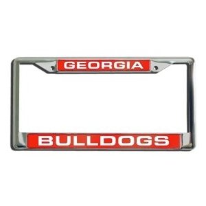 Picture of Georgia Bulldogs Laser Cut Chrome License Plate Frame