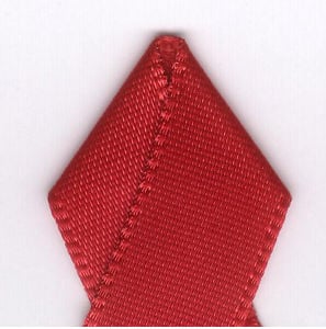 Picture of Papilion R074300090260100Y .38 in. Single-Face Satin Ribbon 100 Yards - Scarlet Red