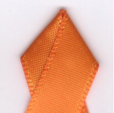 Picture of Papilion R074300160668100Y .63 in. Single-Face Satin Ribbon 100 Yards - Tangerine