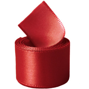 Picture of Papilion R07430538025250YD 1.5 in. Single-Face Satin Ribbon 50 Yards - Hot Red