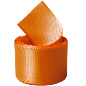 Picture of Papilion R07430538066850YD 1.5 in. Single-Face Satin Ribbon 50 Yards - Tangerine