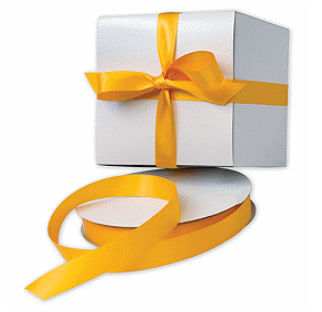 Picture of Papilion R074400230660100Y .88 in. Double-Face Satin Ribbon 100 Yards - Yellow Gold