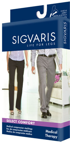 860 Select Comfort 20-30 mmHg Open Toe Thigh Sock with Waist Attachment Size: S3, Leg: Left