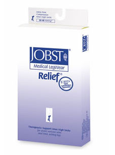 Picture of Jobst 114741 Relief 30-40 mmHg Closed Toe Knee Highs Unisex - Size & Color- Black X-Large Full Calf