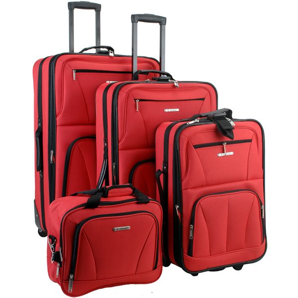 Picture of Rockland F32-Red 4 Piece Luggage Set - Red