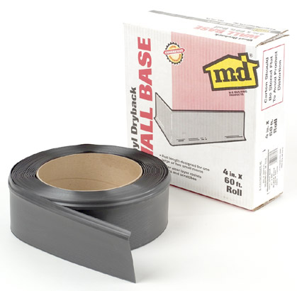M-d Products 4in. X 60 Black Vinyl Dryback Wall Base