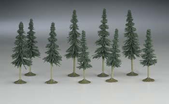 Picture of Bachmann BAC32104 N 3 in.- 4 in. Spruce Trees - 9