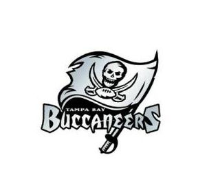 Tampa Bay Buccaneers Auto Emblem - Silver