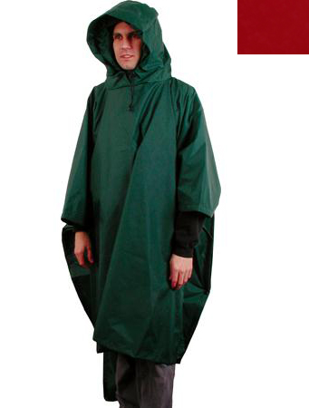 Rain Gear Vinyl Poncho - Red