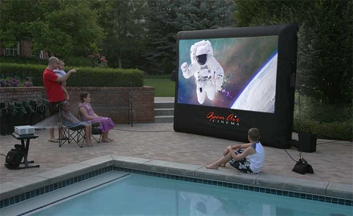 Picture of OpenAir Cinema H-9 Open Air Outdoor Home Projector Screen 9x5
