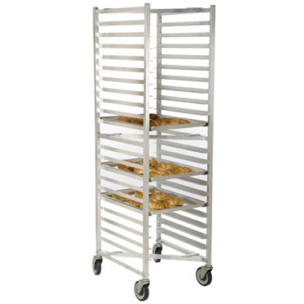 Picture of FocusFoodService FAZNBR12 Welded End-load Aluminum Z Rack - 12 Pan Capacity