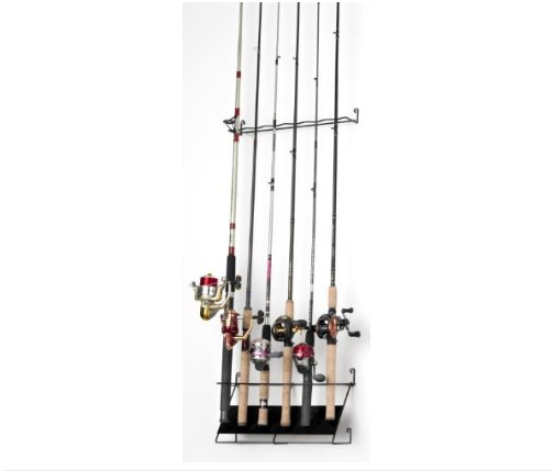 Picture of RackEm Racks  7010 Vertical 6-rod fishing rod rack - economy