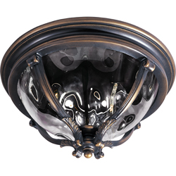Picture of Maxim Lighting 41420WGGO Camden VX 3-Light Outdoor Ceiling Mount - Golden Bronze