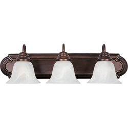 Essentials 7'' H 3-Light Bath Vanity - Oil Rubbed Bronze
