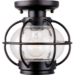 Picture of Maxim Lighting 30508CDOI Portsmouth 1-Light Outdoor Ceiling Mount - Oil Rubbed Bronze