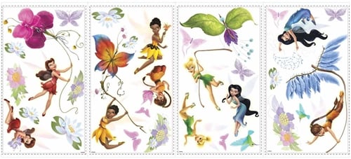 Picture of Roommate RMK1493SCS Disney Fairies Wall Decals with Glitter