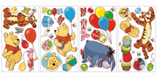 Picture of Roommate RMK1498SCS Pooh and Friends Wall Decals