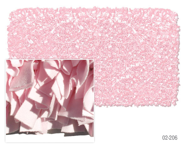 Picture of The Rug Market 02206B 2.8 x 4.8 Shaggy Raggy Rug - Pink