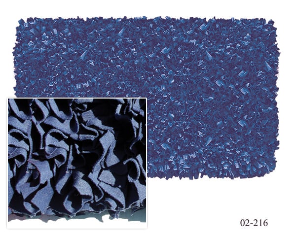 Picture of The Rug Market 02216D 4.7 x 7.7 Shaggy Raggy Rug - Dark Blue